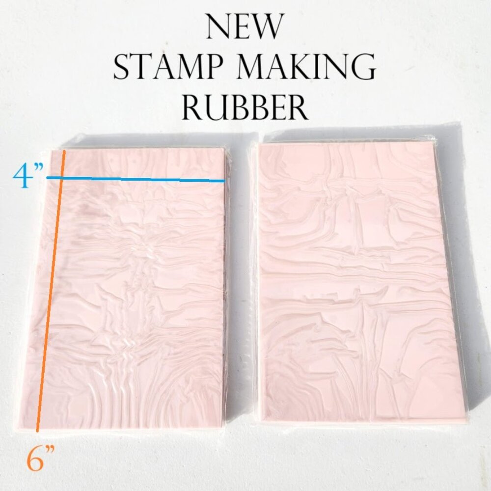 NEW Stamp Pads Rubber Stamps 2 Pack 6"x4" Stamp carving Tools Block Printing Pri